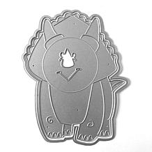 The Stamps of Life Triceratops Shaped Card Fold-it Die Set