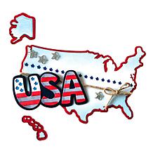 The Stamps of Life USA Shaped Card Fold-it Die Set