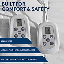 Therahaus by Therapedic Heated Mattress Pad Queen 60x80"