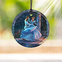 Thomas Kinkade Disney Glass Hanging Print - Cinderella Dancing
