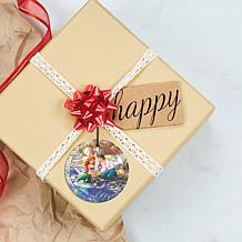 Thomas Kinkade Disney Glass Hanging Print - Little Mermaid 