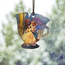 Thomas Kinkade Disney Hanging Print - Beauty and the Beast Dancing