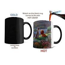 Thomas Kinkade Disney Lady and the Tramp Falling in Love Morphing Mug