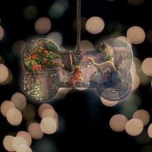 Thomas Kinkade Disney Shaped Acrylic Hanging Print - Lady & the Tramp