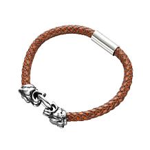 Tiger Heads Leather Bracelet