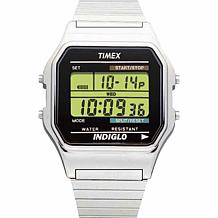 Timex Men's Silvertone Digital Chronograph Watch