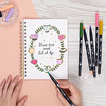 Tombow Dual Brush Pen Art Markers - Teatime Palette 6-Pack