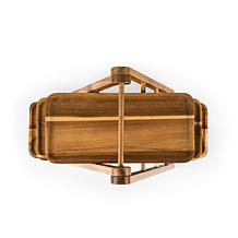 Toscana by Picnic Time Serving Ladder (Acacia Wood)
