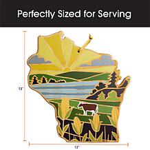 Totally Bamboo Summer Stokes State-Shaped Cutting Board