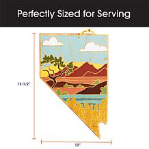 Totally Bamboo Summer Stokes State-Shaped Cutting Board