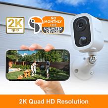 Toucan 2-pack 2K Wireless Cameras with 2 Solar Panels
