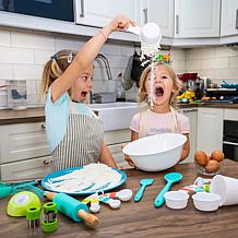 Tovla Jr. Kids Cooking Set - Spatula, Whisk, Tongs & Rolling Pin