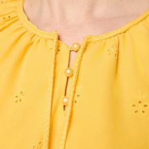 Tower Hill by Christie Brinkley Eyelet Detail Top