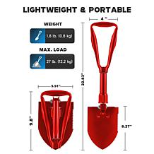 Tower Hill by Christie Brinkley Folding Garden Shovel with Bag