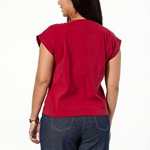 Tower Hill by Christie Brinkley Sequin Detail Top