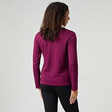 Tower Hill by Christie Brinkley Textured Funnel Neck Top