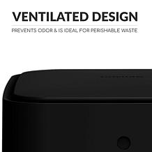 Townew T1 4.1gal Self-Sealing, Smart Trash Can w Motion Sensor Lid-Blk