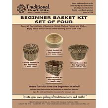 Traditional Craft Kits Beginner Basket Kit - Set of Four