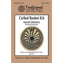 Traditional Craft Kits Coiled Basket Kit - Maze Design