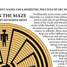 Traditional Craft Kits Coiled Basket Kit - Maze Design