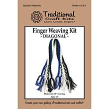 Traditional Craft Kits Finger Weaving Kit - Diagonal Design