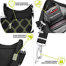 Travelon Anti-Theft Classic Crossbody Bucket Bag