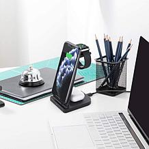 Trexonic 3 in 1 Fast Charge Charging Station - Black