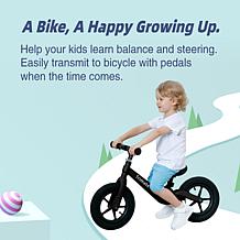 Trimate Toddler Balance Bike, Black No Pedal Sport Bike
