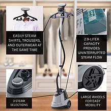 True & Tidy 1800W Professional Garment Steamer with Smart Auto-Off