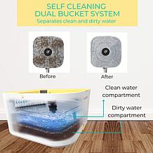True & Tidy Dual Bucket Spin Mop System with Triple Jet Stream