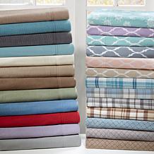 True North by Sleep Philosophy Micro Fleece Sheet Set - Brown - Queen