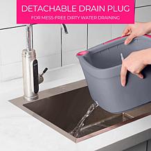 TrueClean Mop & Bucket System with Silicone Floor Sweeper