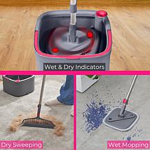 TrueClean Mop & Bucket System with Silicone Floor Sweeper