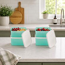 Tupperware® 8-piece Square Stacking Container Set