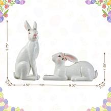 Two-Count Resin Easter Bunny Table Decor