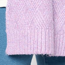 TWRHLL by Christie Brinkley Basketweave Cable Knit Scarf
