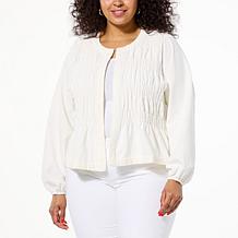 TWRHLL by Christie Brinkley Embroidered Lightweight Jacket