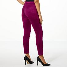 TWRHLL by Christie Brinkley Faux Suede Ankle Pant