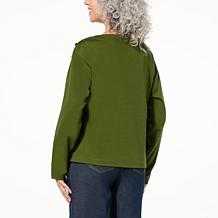 TWRHLL by Christie Brinkley Long Sleeve Knit Top