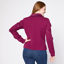 TWRHLL by Christie Brinkley Mixed Media Moto Jacket