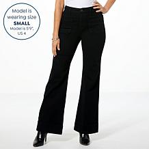 TWRHLL by Christie Brinkley Patch Pocket Denim Trouser Jean