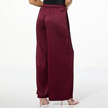 TWRHLL by Christie Brinkley Soft Satin Pleated Pant