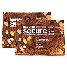 Type 2 Secure Complete Meal Replacement Bars with Sucralose - 24-count