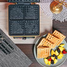 Uncanny Brands Disney Beauty and the Beast Deluxe Waffle Maker