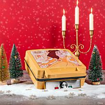 Uncanny Brands Disney Beauty and the Beast Deluxe Waffle Maker