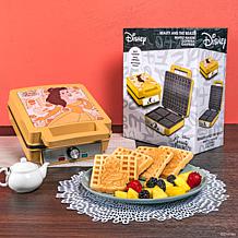 Uncanny Brands Disney Beauty and the Beast Deluxe Waffle Maker