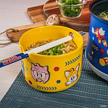 Uncanny Brands Sonic The Hedgehog Hot Pot with Ramen Bowls