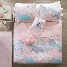 Urban Habitat Kids Cloud Cotton Reversible Coverlet Set, Pink - Twin