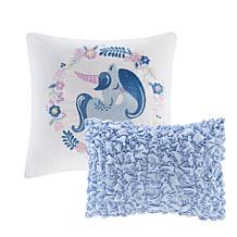 Urban Habitat Kids Cotton Reversible Coverlet Set, Blue - Full/Queen