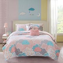 Urban Habitat Kids Cotton Reversible Coverlet Set, Pink - Full/Queen